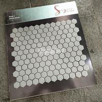Gambar Concrete Mini Hexagonal Singres Mosaic Tiles - Keramik Mozaic Mosaik  Wall Decoration Interior Dinding Cafe Dinding Kitchen Dinding Kamar Mandi dari Guyub1349 undefined 2 Tokopedia
