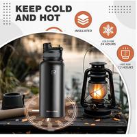Gambar ROCKBROS 1000ml 32oz Black Thermal Water Bottle Sports Water Bottle Botol Air Minum Tumbler Olahraga Sepeda Gym Non Slip 304 Stainless Steel Cold Hot Thermos Cup Cycling Hiking Insulated Straw Sports Cup Flask Hiking Cycling Bike Travel | 35210019003 dari Anavrin.id undefined 2 Tokopedia
