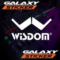 Gambar cutting sticker hardcase box sound system wisdom.stiker label audio wisdom - 20x10cm, Putih dari Galaxy Sticker_NEW undefined 2 Tokopedia