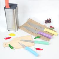 Gambar PRESTON Colorful Knife + Holder Pisau Dapur Premium Stainless Steel Anti Karat - MN - PISAU CHEF dari manolistore undefined 5 Tokopedia