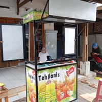 Gambar paket usaha esteh es teh manis solo booth besi - dengan penutup dari Gooble Drink undefined 4 Tokopedia