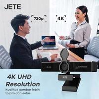Gambar Webcam 4K UHD for Meeting Streaming JETE W41 - with Mini Tripod - Dual Mic - Privacy Cover - Garansi 2 Tahun dari Doran Wearable Store undefined 2 Tokopedia
