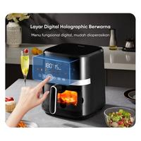 Gambar Gaabor Air Fryer Digital Low Watt 6.5L Serbaguna Anti Lengket Kaca Transparan AF65T-BK01A dari MurahTech undefined 2 Tokopedia