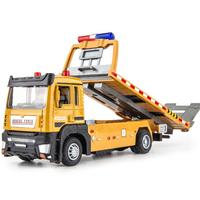 Gambar TOWING CAR TRUK DEREK UKURAN 1:32 Truck Container MAINAN MINIATUR DIECAST PREMIUM Rekayasa Ornamen Model Mobil Paduan Trailer Truk Flatbed - Plate car dari Lisurrr shop undefined 4 Tokopedia