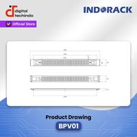 Gambar INDORACK Accesories Blank Panel Ventilation 1U Penutup Celah Rak BPV01 dari Digital Techindo undefined 3 Tokopedia
