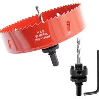 Gambar Mata Bor Gergaji Lubang 150Mm, Gergaji Lubang Laiwei, Pemotong Lubang Mandrel Tugas Berat, Pengeboran Kayu, Lembaran Logam Tipis, Profil Aluminium Pvc dan Bahan Lainnya, Alat Bor Listrik63364150Mm dari boutiquestoree undefined 1 Tokopedia