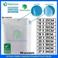 Gambar PLASTIK VACUUM VACUUM BAG EMBOSSED EMBOSS UKURAN BESAR ISI 100 LEMBAR - 23CM X 30CM dari PabrikPacking undefined 1 Tokopedia