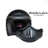 Gambar HELM CAKIL MODULAR (HALF FACE / FULL FACE) - HELM RETRO - HELM BOGO - Hitam doff, M : 57-58 cm dari ALSHOP152 undefined 2 Tokopedia