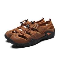 Gambar COD Sepatu Sandal Pria Hiking Original Mendaki Sports Sandal Kulit Asli Trekking Gunung Dewasa Laki Laki Waterproof 140 - BLACK, 38 dari Apik Tenan Olshop undefined 4 Tokopedia