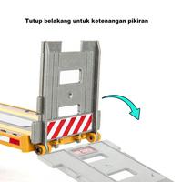 Gambar TOWING CAR TRUK DEREK UKURAN 1:32 Truck Container MAINAN MINIATUR DIECAST PREMIUM Rekayasa Ornamen Model Mobil Paduan Trailer Truk Flatbed - Plate car dari Lisurrr shop undefined 3 Tokopedia
