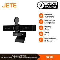 Gambar JETE Webcam 4K UHD for Meeting Streaming W41 With Mini Tripod Dual Mic Privacy Cover - Garansi 2 tahun dari Fenix Gadget undefined 3 Tokopedia
