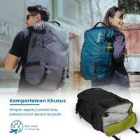 Gambar [BUNDLING] Paket Tas Traveling Mudik Travel Backpack Tas Ransel Punggung Pria Wanita 30 Liter - TORCH KANZAKI - Black 2 Dafi dari Torch.id undefined 5 Tokopedia