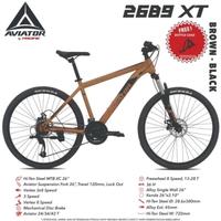 Gambar [PROMO] SEPEDA GUNUNG MTB 26 INCH AVIATOR 2689 XT - Red Yellow dari Puspita Karya Abadi undefined 1 Tokopedia