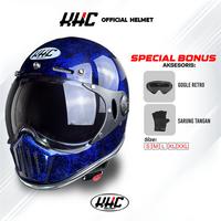Gambar KHC Helm Original Cakil Motif Pilot List Chrome FREE GOGLE+ST - HITAM MOTIF LC, S dari KHC HELMET undefined 1 Tokopedia