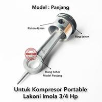 Gambar Paket Stang Seher Plus Piston Set 42mm Kompresor 3/4 - 1 Hp Model Panjang dari Kompresore Berkah undefined 1 Tokopedia