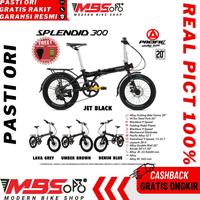 Gambar [BEST QUALITY] PACIFIC SPLENDID 300 20 INCH SEPEDA LIPAT DEWASA ALLOY 9 SPEED PASIFIC - GREY 16" dari Puspita Karya Abadi undefined 4 Tokopedia