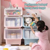 Gambar Tempat Penyimpanan Serbaguna Container Box Plastik Storage Box Drawer Kotak Simpan Tas Buku - ContainerMbiru dari Happy Homeware Indonesia undefined 1 Tokopedia