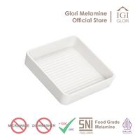 Gambar Melamine - GLORI - 442 Tempat Daging 3cm - Sukiyaki Sashimi Sushi Steak DImsum - Hitam, 1 Lusin (12pcs) dari Glori Melamine undefined 2 Tokopedia
