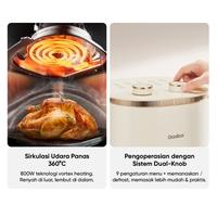 Gambar Gaabor Air Fryer Low Watt 800W 4.5L Touch Screen Serbaguna Anti Lengket Kaca Transparan AF-45T01A Digital Touchscreen | AF-45M01A Kenop Ganda Airfryer - AF-45T01A dari MurahTech undefined 2 Tokopedia