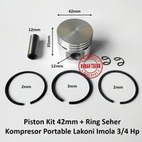 Gambar Paket Stang Seher Plus Piston Set 42mm Kompresor 3/4 - 1 Hp Model Panjang dari Kompresore Berkah undefined 4 Tokopedia