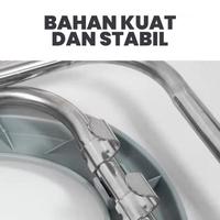 Gambar Alat Bantu Duduk Kursi Toilet Kloset Jongkok Kamar Mandi Berbahan Stainless Steel Muat 200 KG gratis ongkir - Hitam37CM dari Rumah collection2 undefined 4 Tokopedia
