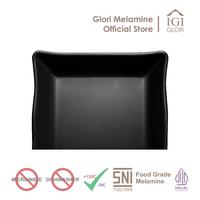 Gambar Melamine - GLORI - PY4210 Piring Sushi Persegi 25cm x 17.5 cm - Sushi Sasimi Pangsit Dimsum Gorengan - Hitam, 1 Lusin (12pcs) dari Glori Melamine undefined 3 Tokopedia