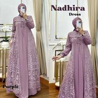 Gambar Gamis Pesta Mewah Elegant Nadhira Maxy BL Bahan Kain Ceruty Babydoll Full Puring Mix Brukat Aplikasi Swarovski Size M L XL XXL Busana Muslim Kekinian Viral Dress Kondangan Elegant Outfit Wanita Terbaru Warna Hitam / Birel / Blue / Dusty / Sage - Black, M dari Siput_Store. undefined 5 Tokopedia