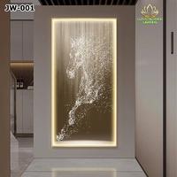 Gambar PAJANGAN HIASAN DINDING PRINTING LUKISAN 5D KRYSTAL PORSELIN  WALLDECOR DENGAN LAMPU LED CAHAYA HANGAT LAMPU HIAS DINDING RUMAH KAMAR TIDUR RUANG TV - JW-001 50X100cm dari LH Lighting undefined 3 Tokopedia