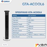 Gambar GREE GTA-ACOOL6 TOWER AIR COOLER ANION GENERATOR AROMA TERAPI CAPACITY 6 LITER dari YAKIN BERKAH ABADI ELEKTRONIK undefined 4 Tokopedia