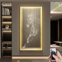 Gambar PAJANGAN HIASAN DINDING PRINTING LUKISAN 5D KRYSTAL PORSELIN  WALLDECOR DENGAN LAMPU LED CAHAYA HANGAT LAMPU HIAS DINDING RUMAH KAMAR TIDUR RUANG TV - JW-001 50X100cm dari LH Lighting undefined 1 Tokopedia