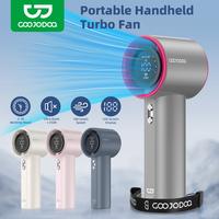 Gambar GOOJODOQ High Speed Mini kipas Christmas Set Strong Wind 100 Gear Wind Speed kipas angin Digital Display Adjustable Turbo kipas Outdoor sports kipas and Silicone Case Set - white +case set dari GOOJODOQ LOCAL SHOP undefined 1 Tokopedia