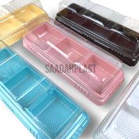 Gambar (ISI 25) Mika Mochi Isi 3 Sekat / Tray Mooncake / Moon Crispy - Putih dari Saadah Plast undefined 3 Tokopedia