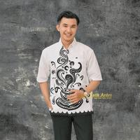 Gambar Galeri Batik Ardev - White Coffee Kemeja Pria Lengan Panjang Pria Reguler Lapis Furing Warna Putih - Lengan Panjang, M dari Galeri Batik Ardev undefined 5 Tokopedia