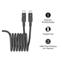 Gambar momax Kabel Data Magnet Link USB C to Type C 100W Fast Charging for iPhone 16 15 Samsung PD QC 3.0 - 100W, Black, 2m dari Momax Indonesia undefined 3 Tokopedia