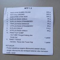 Gambar Ransum Polri / makanan tambahan polri / makanan camping / Ransum TNI - MTP 1.1 dari KEVIN PEDIA undefined 4 Tokopedia