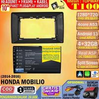 Gambar [DISC] PAKET HEADUNIT ANDROID 10 INCH + FRAME + SOKET PNP HONDA MOBILIO 2014 TOPWAY T100 RAM 4GB-ROM 32GB-IPS QLED-FAN-ANDROID AUTO-CARPLAY-SPLIT SCREEN-AHD 1080P-DOUBLE DIN HEAD UNIT ANDROID 64 BIT TERMURAH ANTI LEMOT - Tanpa Kamera, Paket Lengkap dari Impian Store Indonesia undefined 2 Tokopedia