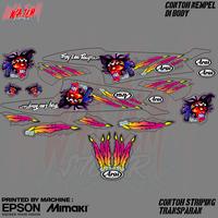 Gambar STRIPING STIKER MIO SPORTY MODEL ARAI RUSSEL TRANSPARAN dari wajem_sticker undefined 1 Tokopedia