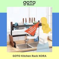 Gambar Goto Kora Kitchen Rack Rak Piring Bumbu Dapur Portable Minimalis - 65cm dari Taralaxxmixx undefined 5 Tokopedia