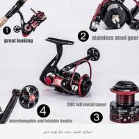 Gambar CORALOV Reel Pancing Murah Cuci Gudang 13 + 1BB Pemutar Reel Pancing Roda Pancing Air Asin Rasio 5.2:1 LK2000-7000 Seri Gagang Drag Aluminium COD - HE6000 dari fishingstorre undefined 4 Tokopedia