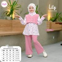 Gambar Lily - Setelan Baju Blouse Kemeja dan Celana Kulot Anak Perempuan by Shayla Kids - Lily Matcha, S dari Dearins undefined 2 Tokopedia