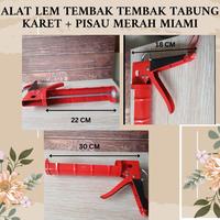 Gambar ALAT LEM TEMBAK TEMBAK TABUNG KARET + PISAU MERAH MIAMI dari shelss store undefined 1 Tokopedia
