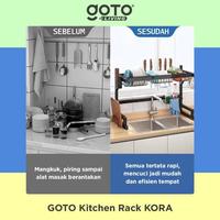 Gambar Goto Kora Kitchen Rack Rak Piring Bumbu Dapur Portable Minimalis - 65cm dari Taralaxxmixx undefined 4 Tokopedia