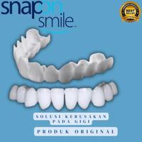 Gambar Gigi Palsu Renggang Instan Siap Pakai Snapon Smile | Gigi Palsu Silikon- Snap On Smile Untuk Pemutih Gigi | Kualitas Terbaik Snap On Smile 100% Original Authentic 1 Set | Gigi Palsu Snapon Smile 1 Set Atas Bawah dari Dental-Care undefined 3 Tokopedia