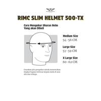 Gambar Rimc Helm 500-Tx Slim Helmet / Helm Slim Head / Retro Slim - Black Matte, L - XL dari sarkonahpp undefined 3 Tokopedia
