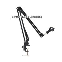 Gambar Stand Microphone Meja Suspension Scissor Boom Arm Podcast Recording Stand Mic dari Sentral Musika Cemerlang undefined 1 Tokopedia