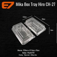 Gambar Mika Box Tray Hiro CH-27 Lunch Box Tray Suhsi Kotak Makan Kue (50pcs) dari E7 PACKAGING undefined 1 Tokopedia
