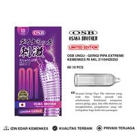 Gambar kondom premium OSB LIMITED EDITION GOLD 0.01 gerigi EXTREME super tipis isi 10 pcs - PRIVASI AMAN 100% TERJAGA - kondom izin resmi kemenkes dari Harmony Healthcare undefined 4 Tokopedia