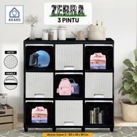 Gambar Lemari pakaian plastik 3 ssn 9 pintu/Rak TV plastik/Buffet tv dari MARVELL HOUSEWARE undefined 3 Tokopedia