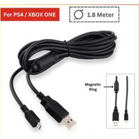 Gambar Kabel Charger Dualshock PS4 Magnetic Ring | Kabel Charger Stik PS4 XBox One with Magnetic Ring | Kabel USB Charger Controller PS4 XBox One dari alexanic undefined 2 Tokopedia