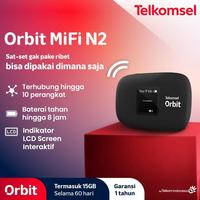 Gambar [BARU] TELKOMSEL ORBIT MIFI N2 PORTABLE MODEM WIFI (BATERAI 2050 MAH) LAYAR BESAR - FREE 15GB UNTUK 60 HARI 4G HIGH SPEED BONUS DATA K385 - Orbit Mifi N2 dari Cendana Mentari Official undefined 4 Tokopedia
